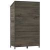 vidaXL Garden Shed Anthracite 102x52x174.5 cm Solid Wood Fir