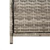 vidaXL Garden Storage Cabinet Grey 83x45x76 cm Poly Rattan