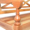 vidaXL Batavia Bench 98 cm Solid Mahogany Wood Light Brown