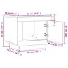 vidaXL Coffee Table Black 51x50x45 cm Engineered Wood