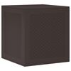 vidaXL Storage Box with Storage Brown 55 x 53 x 57 cm Polypropylene