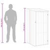 vidaXL Garden Shed Anthracite 87x98x159 cm Galvanised Steel