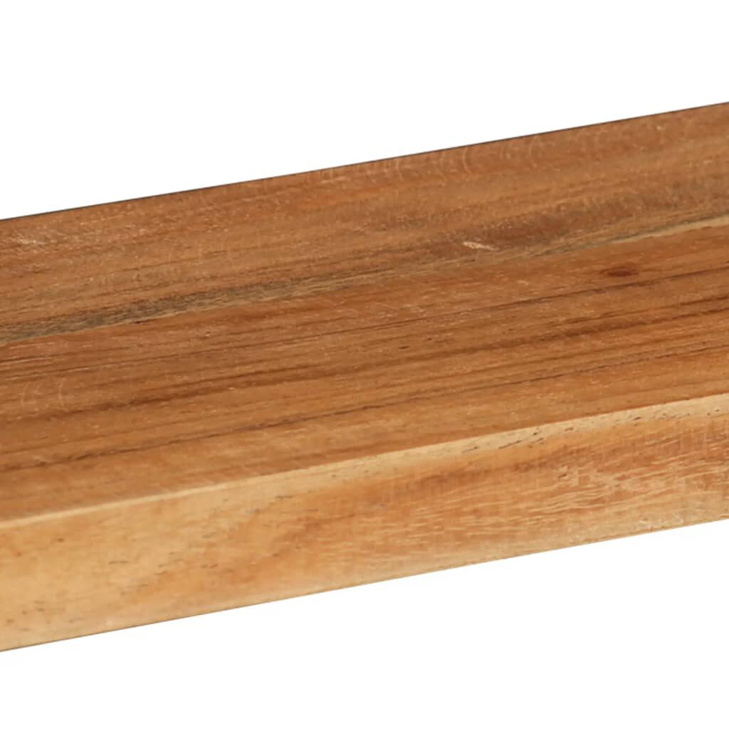 vidaXL 3 Piece Wall Cube Shelf Set Soild Acacia Wood