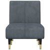 vidaXL Chaise Longue Dark Grey Velvet
