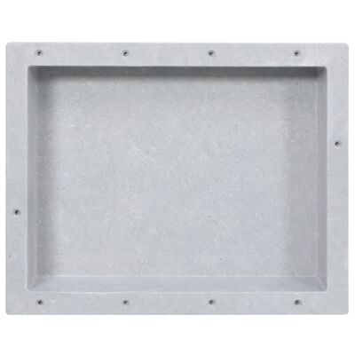 vidaXL Shower Niche Matt Grey 41x51x10 cm