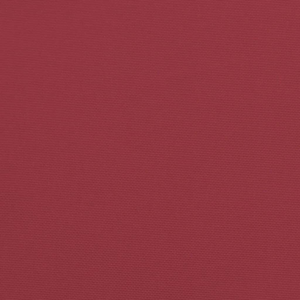 vidaXL Pallet Cushion Wine Red 120x80x12 cm Fabric