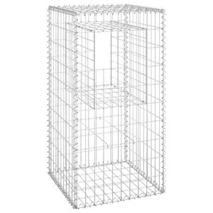 vidaXL Gabion Basket Post 50x50x100 cm Iron