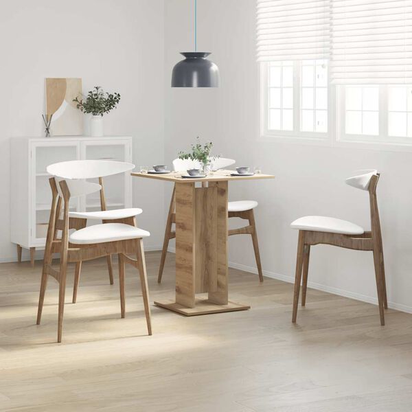 vidaXL Bistro Table Artisan Oak 60x60x75 cm Engineered Wood