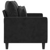 vidaXL 2-Seater Sofa Black 120 cm Velvet