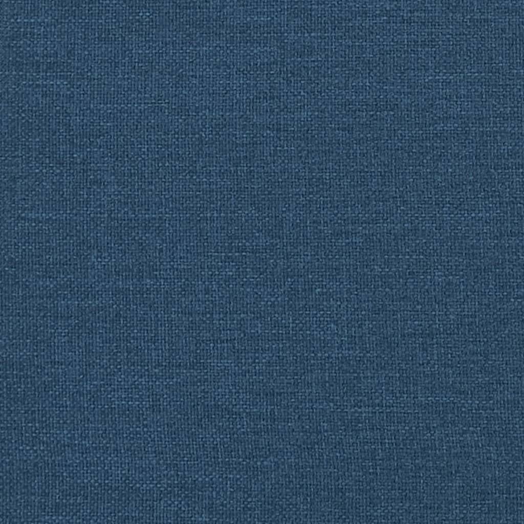 vidaXL Chaise Lounge with Cushions Blue Fabric