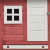 vidaXL Chicken Cage Red 170x81x110 cm Solid Pine & Fir Wood