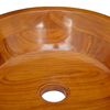 vidaXL Basin Solid Teak Wood &Phi;40x10 cm