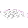 vidaXL Table Top 40x40x2 cm Square Solid Wood Acacia