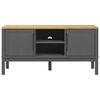 vidaXL TV Cabinet FLORO Grey 114x43x55 cm Solid Pine Wood