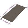vidaXL Garden Bench with Cushion 120 cm Solid Acacia Wood