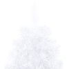 vidaXL Artificial Half Pre-lit Christmas Tree with Ball Set White 210 cm