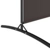 vidaXL 4-Panel Room Divider Brown 346x180 cm Fabric