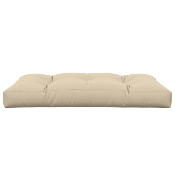vidaXL Pallet Cushion Beige 120x80x12 cm Fabric