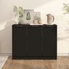 vidaXL Sideboard Black 90.5x30x70 cm Engineered Wood