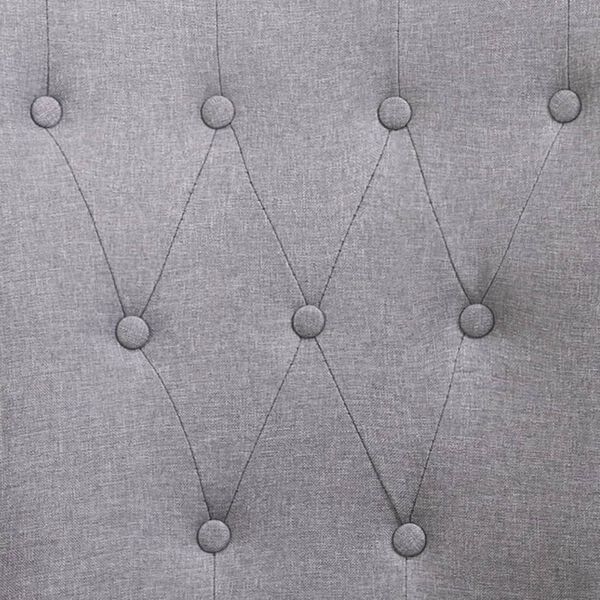 vidaXL Dining Chairs with Armrests 4 pcs Light Grey Fabric