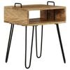 vidaXL Bedside Table Solid Mango Wood 40x34x47 cm