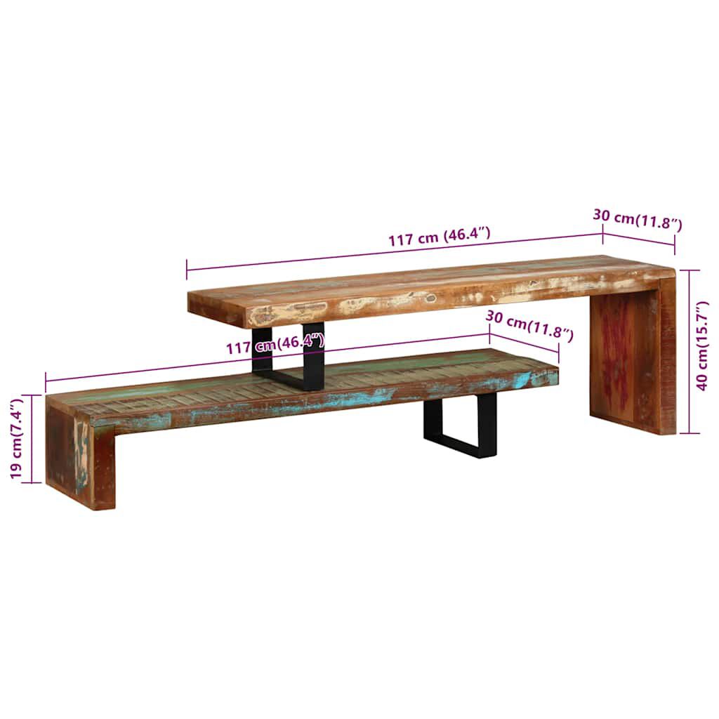 vidaXL TV Stand Solid Reclaimed Wood