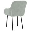 vidaXL Dining Chairs 2 pcs Light Grey Velvet