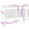 vidaXL Radiator Cover 152x19x81.5 cm MDF
