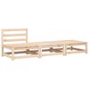 vidaXL Garden Sofa Armless with Cushions and Footstools