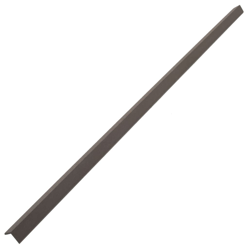 vidaXL 5 pcs Decking Angle Trims WPC 170 cm Dark Brown