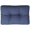 vidaXL Pallet Cushion Navy Blue 60x40x12 cm Fabric