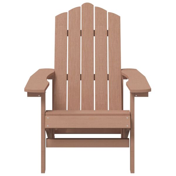 vidaXL Garden Adirondack Chairs 2 pcs HDPE Brown