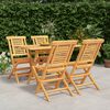 vidaXL 7 Piece Garden Dining Set Solid Wood Teak