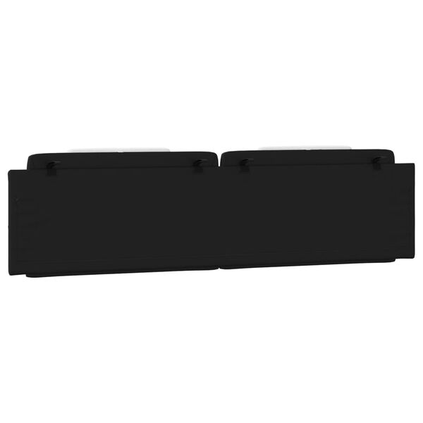 vidaXL Headboard Cushion "Viana" Black and White 193 cm Faux Leather