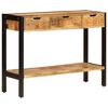 vidaXL Sideboard with 3 Drawers 110x35x75 cm Solid Mango Wood
