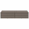 vidaXL Garden Storage Box Grey 220x50x58 cm Poly Rattan