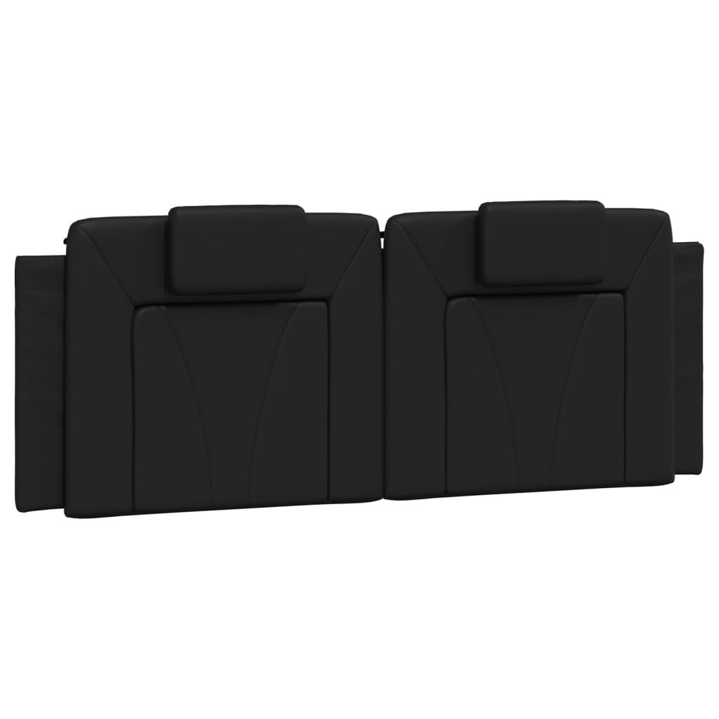 vidaXL Bed Frame without Mattress Black 137x187 cm Double Faux Leather