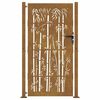 vidaXL Garden Gate 105x180 cm Corten Steel Bamboo Design