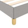 vidaXL Bed Frame without Mattress Light Grey 100x203 cm Fabric
