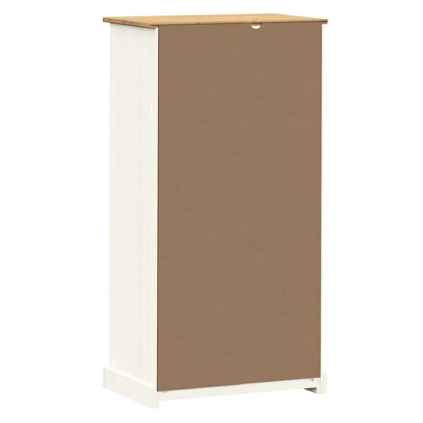 vidaXL Bookcase VIGO White 60x35x114.5 cm Solid Wood Pine