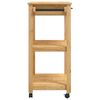vidaXL Kitchen Trolley MONZA 84x40x90 cm Solid Wood Pine