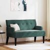 vidaXL Bench Dark Green 112 x 65.5 x 75 cm Velvet