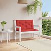 vidaXL Garden Bench Cushion Red 100x(50+50)x7cm Oxford Fabric