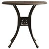 vidaXL 3 Piece Bistro Set Cast Aluminium Bronze