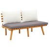 vidaXL 9 Piece Garden Lounge Set with Cushions Solid Wood Acacia