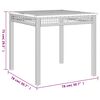 vidaXL 7 Piece Garden Dining Set with Cushions Beige Poly Rattan