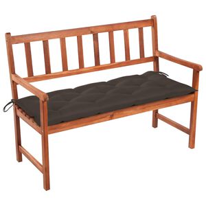 vidaXL Garden Bench with Cushion 120 cm Solid Acacia Wood