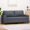 vidaXL 2-Seater Sofa Dark Grey 140 cm Velvet