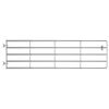 vidaXL 5 Bar Field Gate Steel (115-300)x90 cm Silver