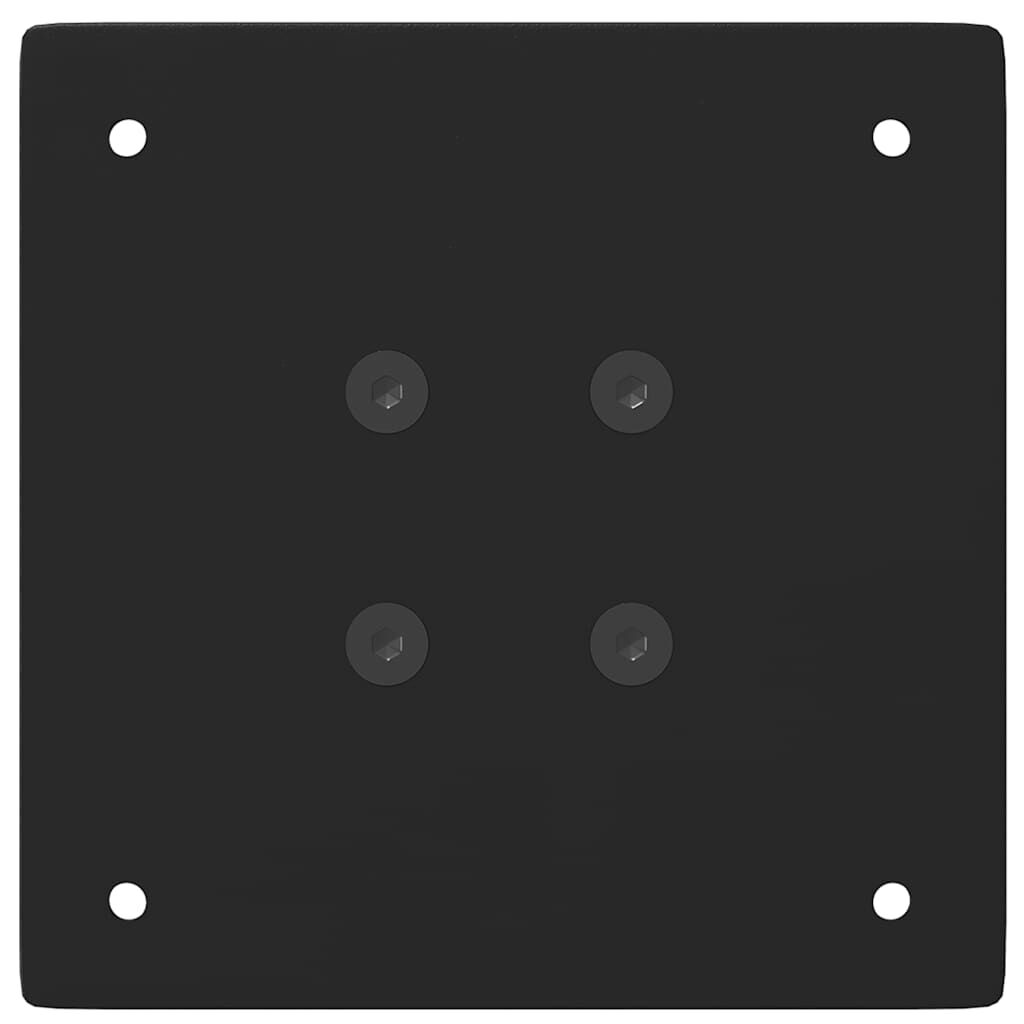 vidaXL Coffee Table Legs 4 pcs Black 72-74 cm Steel